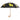 Black Umbrella Featuring Yellow Chihuahua