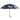 Navy Blue Umbrella Featuring Gold Golden Retriever