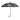 Black Umbrella Featuring White Dachshund
