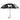 Black Umbrella Featuring White Pug