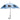 Blue Umbrella Featuring Black English Bulldog