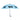 Blue Umbrella Featuring Black Dachshund Long-Haired