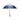 Navy Blue Umbrella Featuring Red Schnauzer