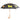 Black Umbrella Featuring Gold Golden Retriever
