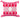 Embroidered Thelma Outdoor Pillow, Pink, 17 sq.